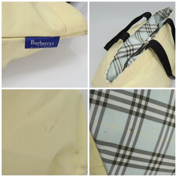 Burberrys Blue Label Tote Bag Nylon Yellow Auth ti2803 - Picture 14 of 15